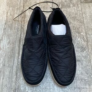 Sperry black slip ons New, size 10